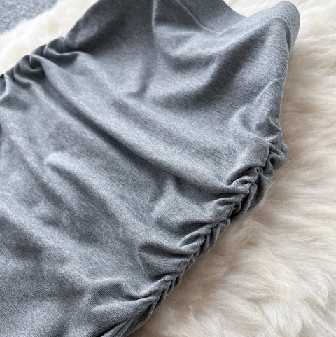 Monogrammed T-shirt & Fishtail Skirt 2Pcs