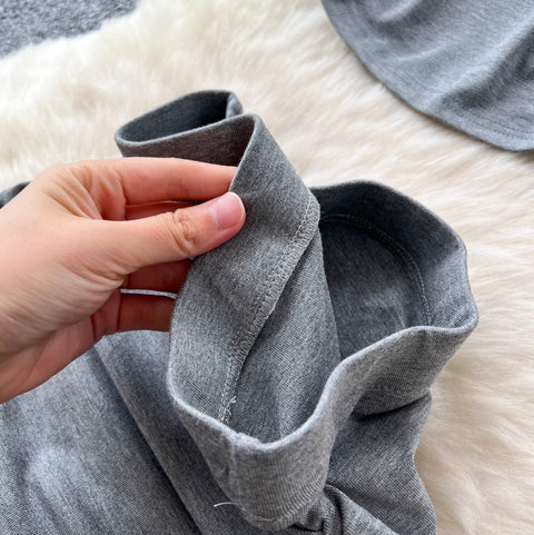 Monogrammed T-shirt & Fishtail Skirt 2Pcs