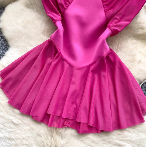 Irregular Design Mesh Patchwork Top