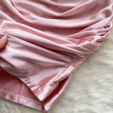 Premium Beaded Backless Halter Dress