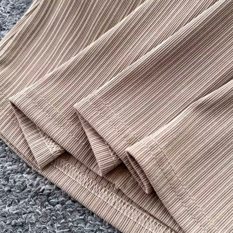 Halter Top & Drawstring Skirt 2Pcs