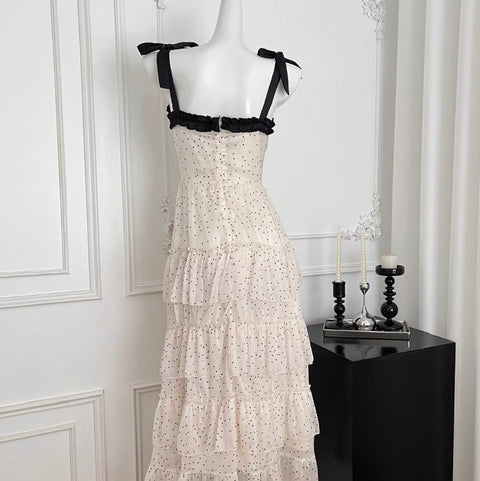 Polka Dot Beaded Cake Dress