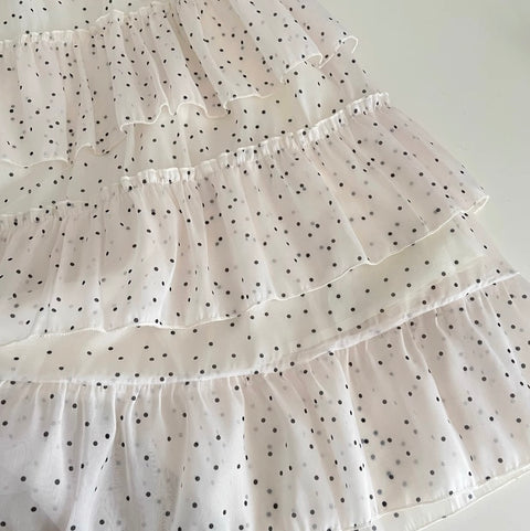 Polka Dot Beaded Cake Dress