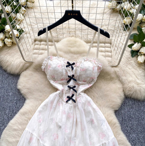 Fairy Mesh Patchwork Slip Dress