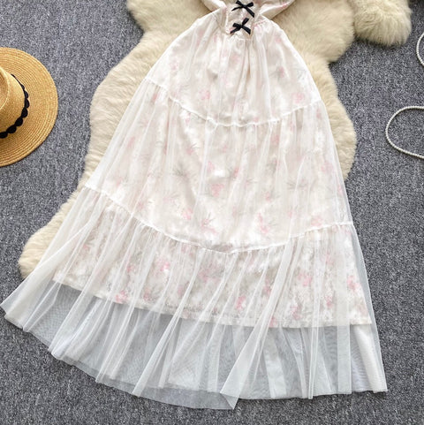 Fairy Mesh Patchwork Slip Dress