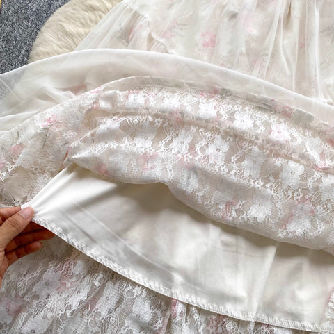 Fairy Mesh Patchwork Slip Dress