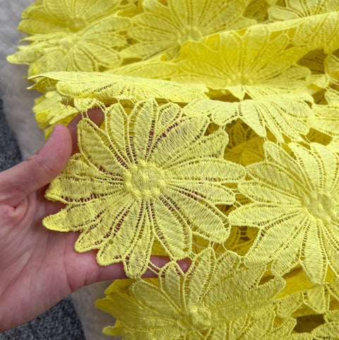 Floral Crochet Lace Fishtail Dress