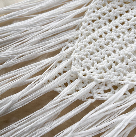 Sexy Hollowed Fringed Knit Dress