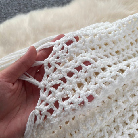 Sexy Hollowed Fringed Knit Dress