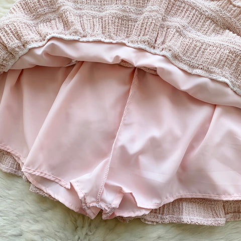 Chic Ruffled Camisole & Skirt 2Pcs