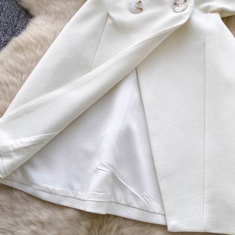 Suit Vest & Shorts OL Outfit 2Pcs