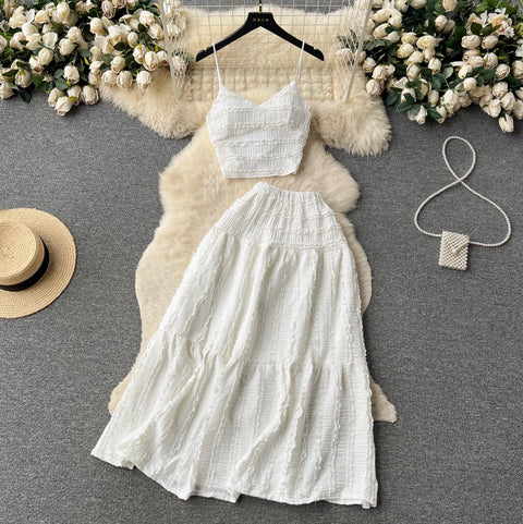Sweetie Camisole & Half-body Skirt 2Pcs