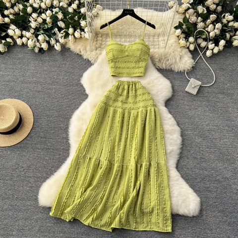 Sweetie Camisole & Half-body Skirt 2Pcs