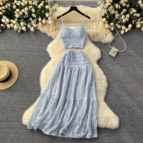Sweetie Camisole & Half-body Skirt 2Pcs