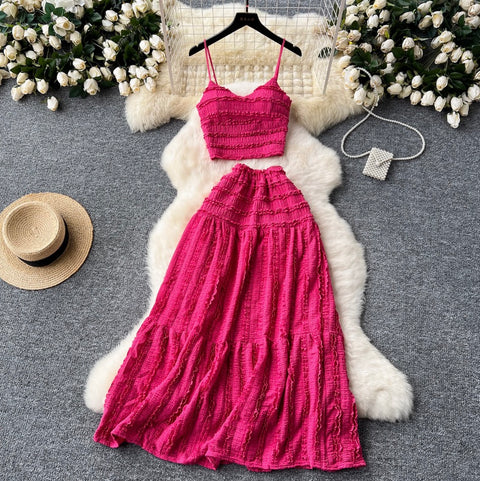 Sweetie Camisole & Half-body Skirt 2Pcs