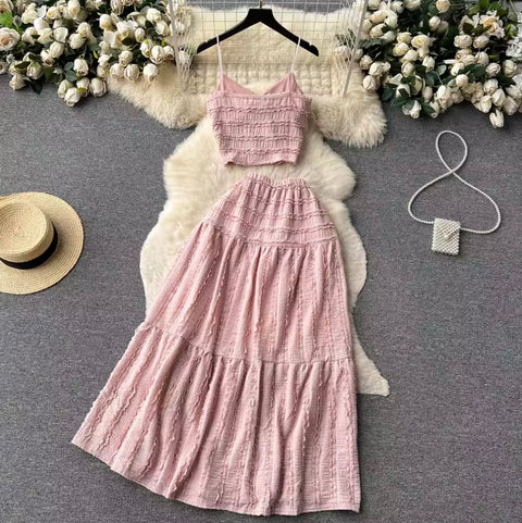 Sweetie Camisole & Half-body Skirt 2Pcs