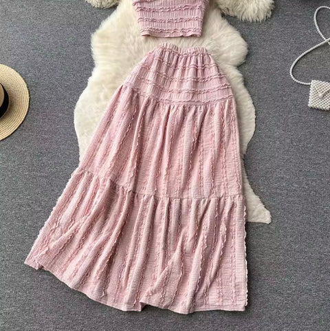 Sweetie Camisole & Half-body Skirt 2Pcs