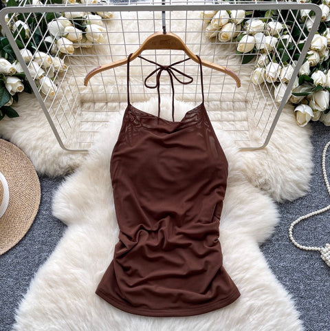 Hottie Lace-up Backless Camisole