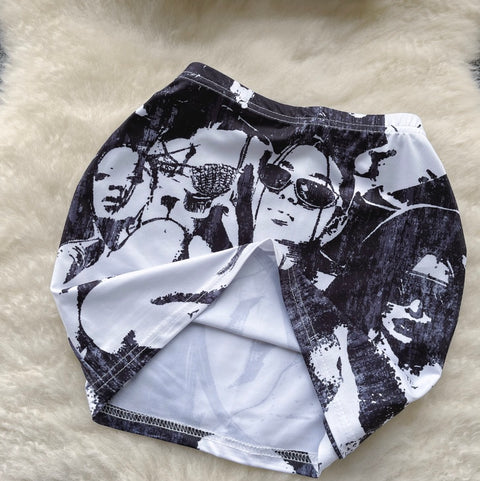 Chic Printed Camisole & Skirt 2Pcs