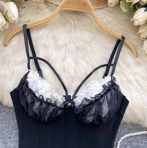 Courtly Lace Patchwork Fishbone Camisole