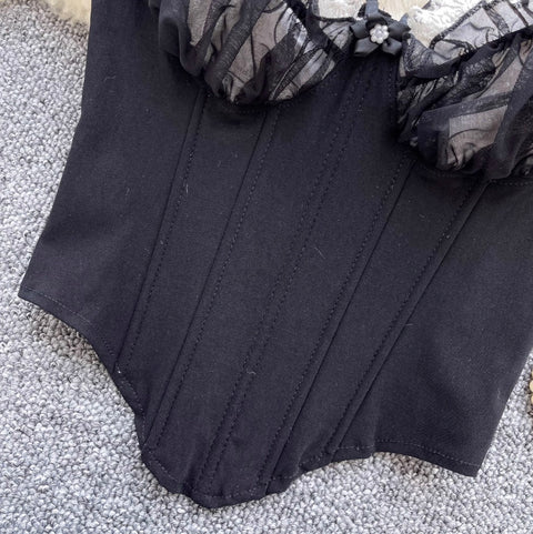 Courtly Lace Patchwork Fishbone Camisole