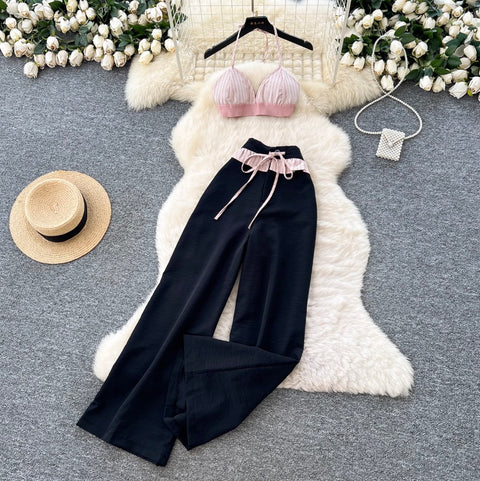 Hottie Printed Overlay Camisole & Trouser 3Pcs