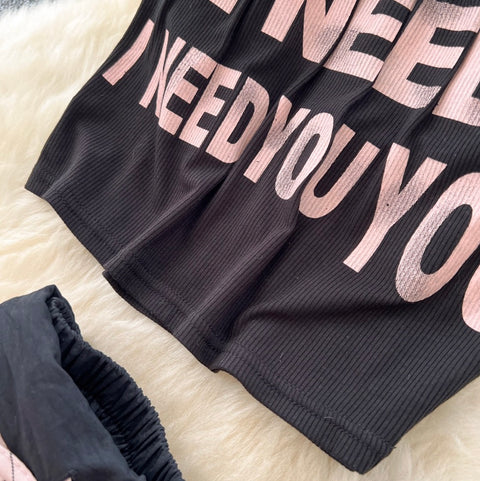 Hottie Printed Overlay Camisole & Trouser 3Pcs