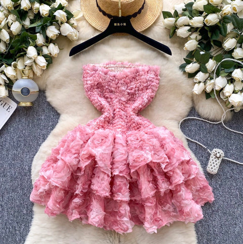 Sweetie 3D Puffy Bustier Dress