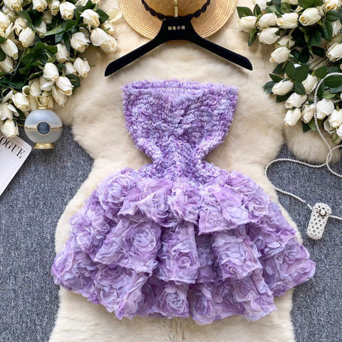 Sweetie 3D Puffy Bustier Dress