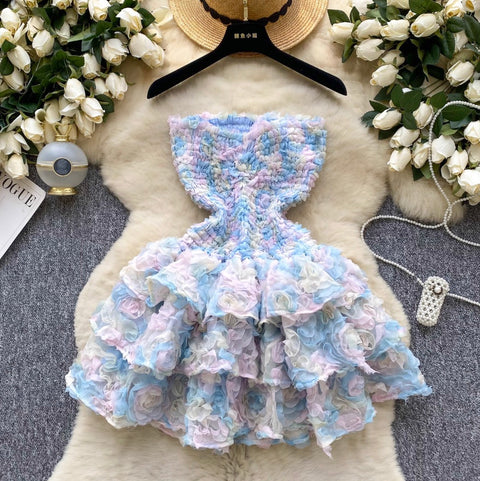 Sweetie 3D Puffy Bustier Dress