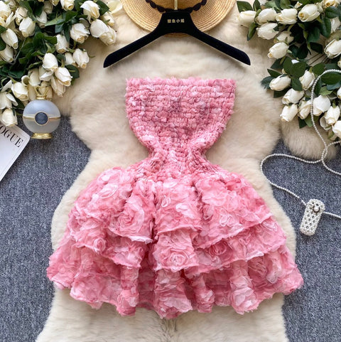 Sweetie 3D Puffy Bustier Dress