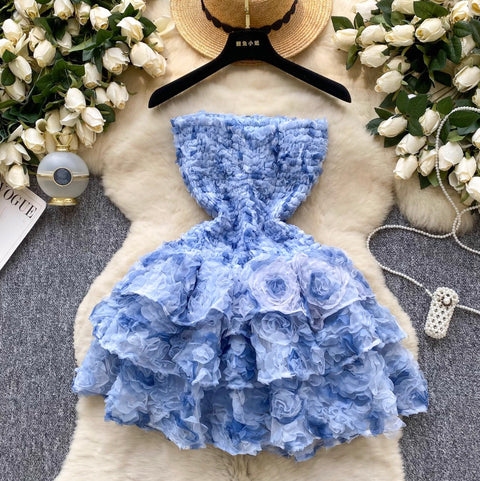 Sweetie 3D Puffy Bustier Dress