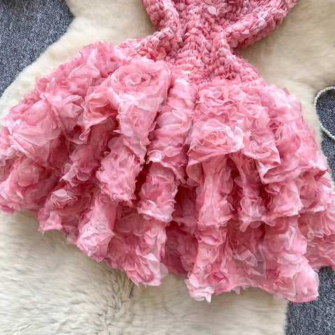 Sweetie 3D Puffy Bustier Dress
