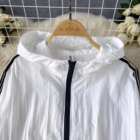 Sunscreen Hooded Jacket & Skirt 2Pcs