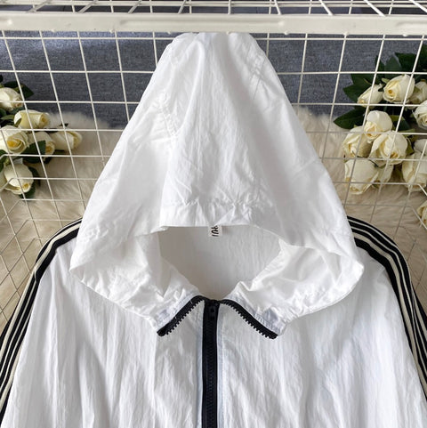 Sunscreen Hooded Jacket & Skirt 2Pcs