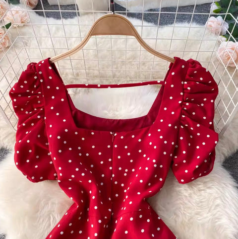 Sweetie Polka Dot Printed Dress