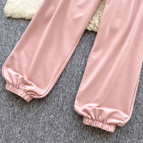 Casual Camisole & Stretchy Trousers 2Pcs