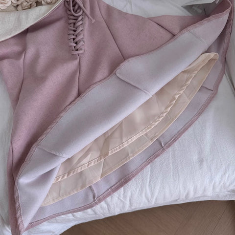 3d Floral Patchwork Pink Slip Dress