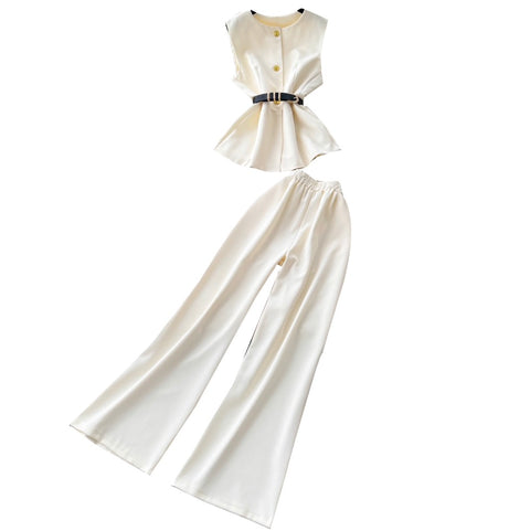 High-end Suit Vest & Trousers OL 2Pcs