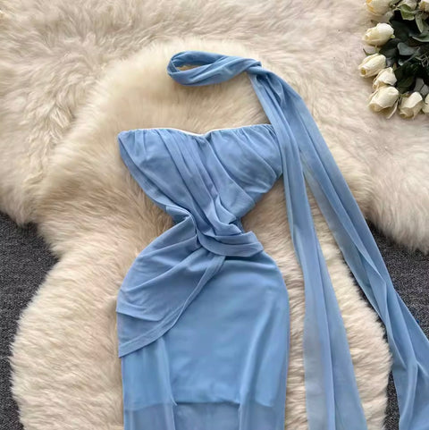 Fairy Knotted Bustier Dress with Ribbon