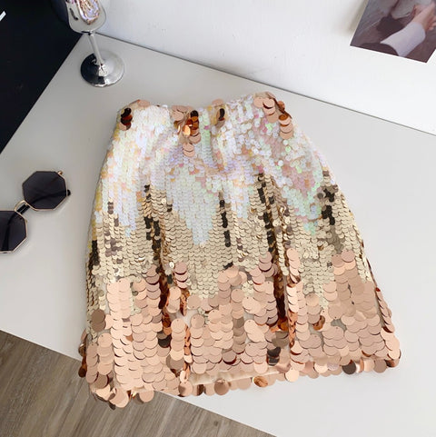High-end Sequined Hip-wrapping Skirt