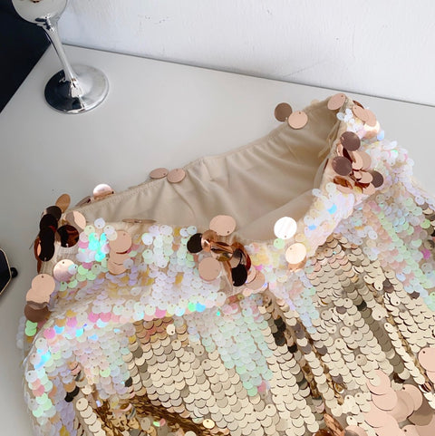 High-end Sequined Hip-wrapping Skirt