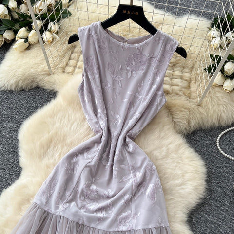 Fairy Flock Patchwork Sleeveless Dress