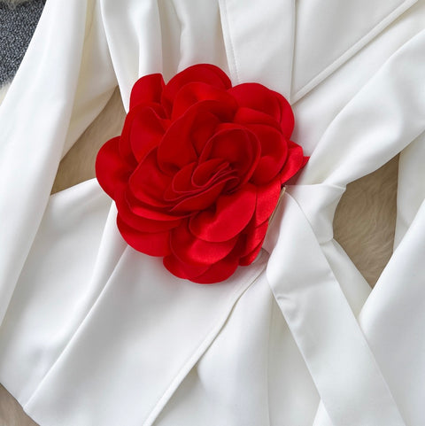 High-end 3d Flower OL Blazer