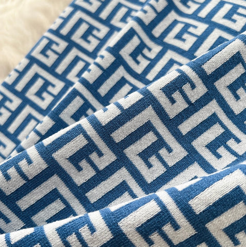 Niche Maze Printed Knitted Dress