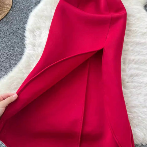 Premium 3D Ruffled Fishtail Dress