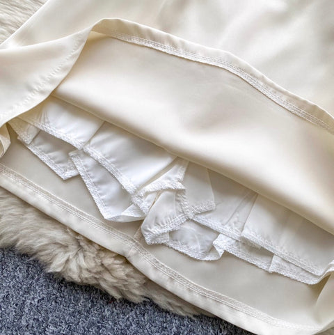 Satin Sleeveless Top & Skirt 2Pcs