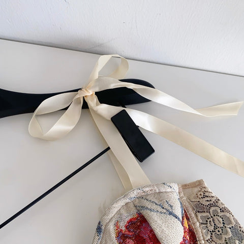 Floral Patchwork Girdle Fishbone Camisole