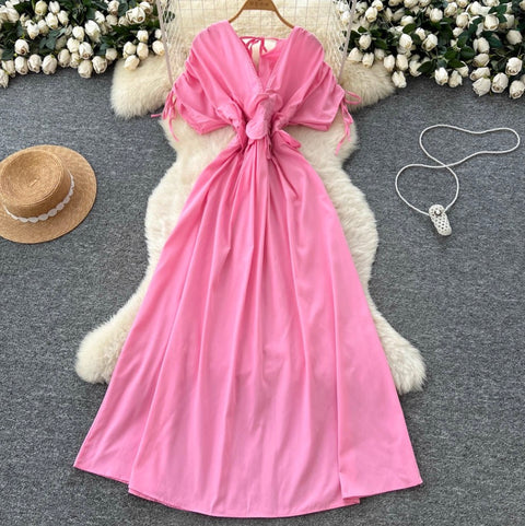 French Style Lace-up 3D Dress
