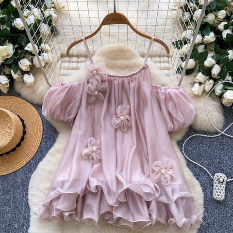 Sweetie Beaded 3d Flower Top